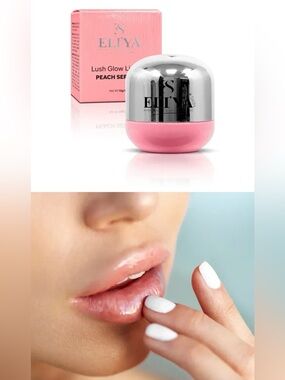 Eli’ya Skin Peach Serenade Lush Glow Lip Balm - Baby Pink * NIB